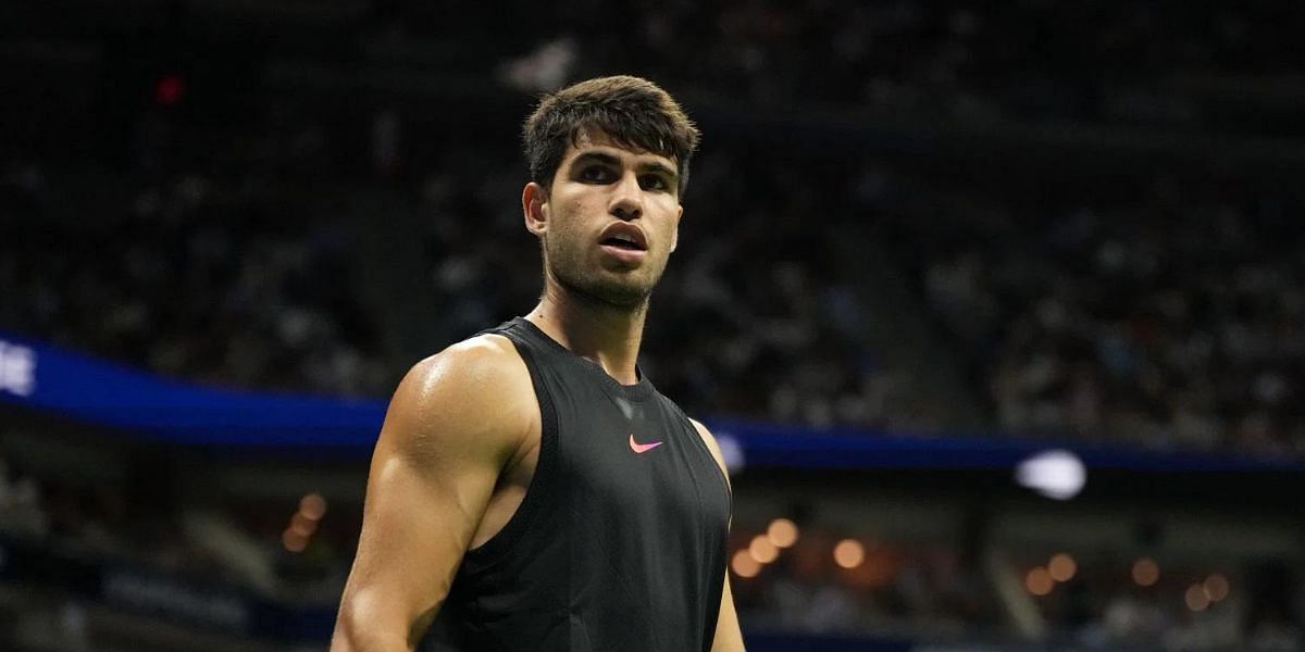 Carlos Alcaraz in the Shanghai Masters 2024 - Source Getty 