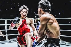 WATCH: Japanese kickboxing legend Takeru goes to work with his surgical liver shot of Thant Zin in Bangkok duel