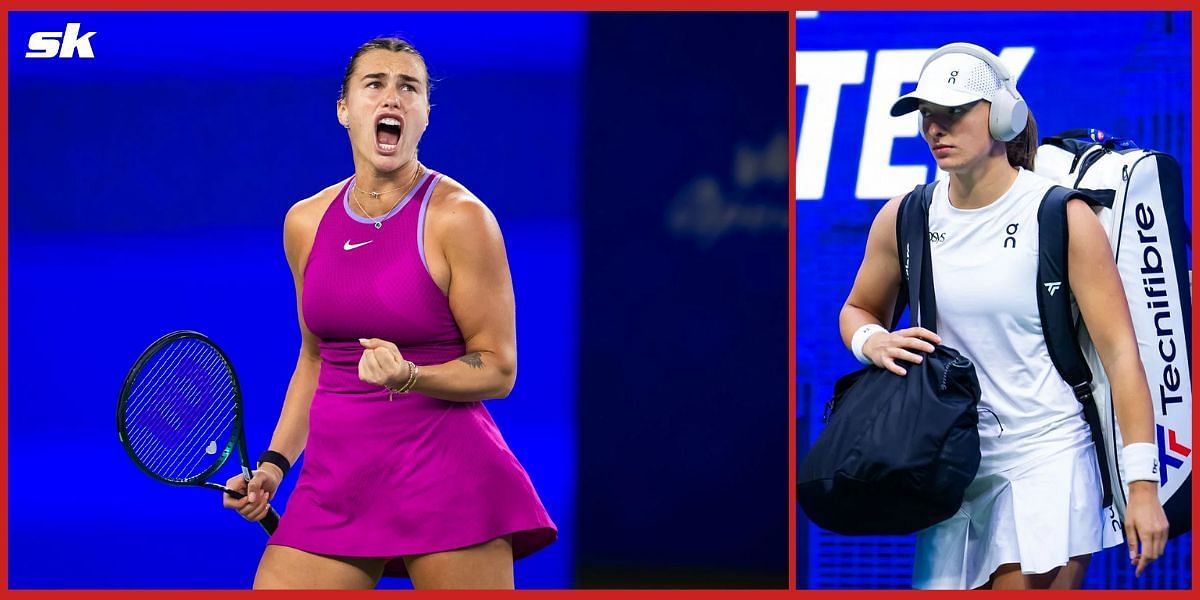 Aryna Sabalenka and Iga Swiatek (Source: Getty)