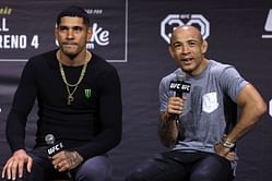 "Chama no chama" - Brazilian MMA greats Alex Pereira and Jose Aldo have a heartwarming interaction