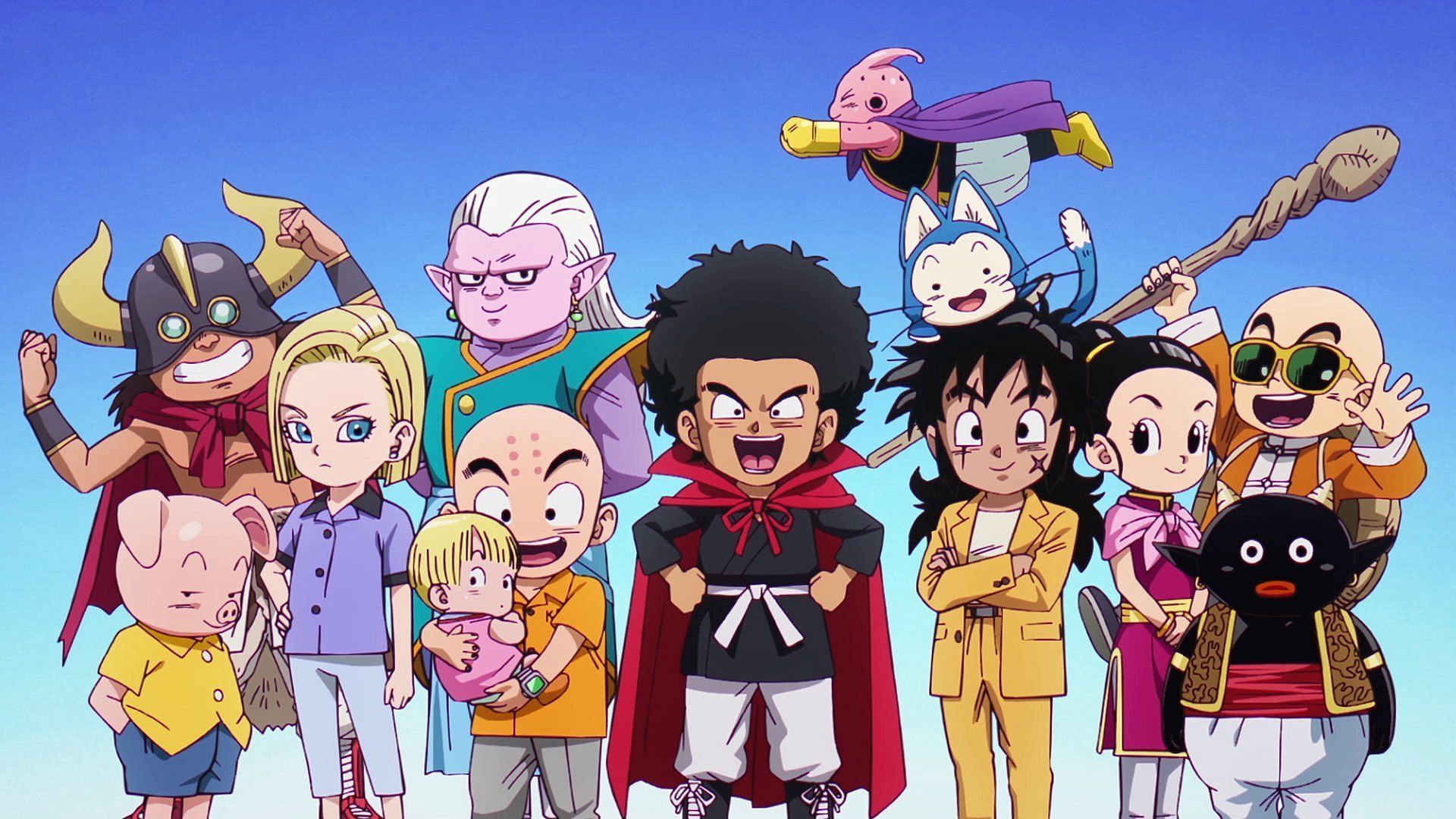 The main cast as kids (Image via Toei Animation).