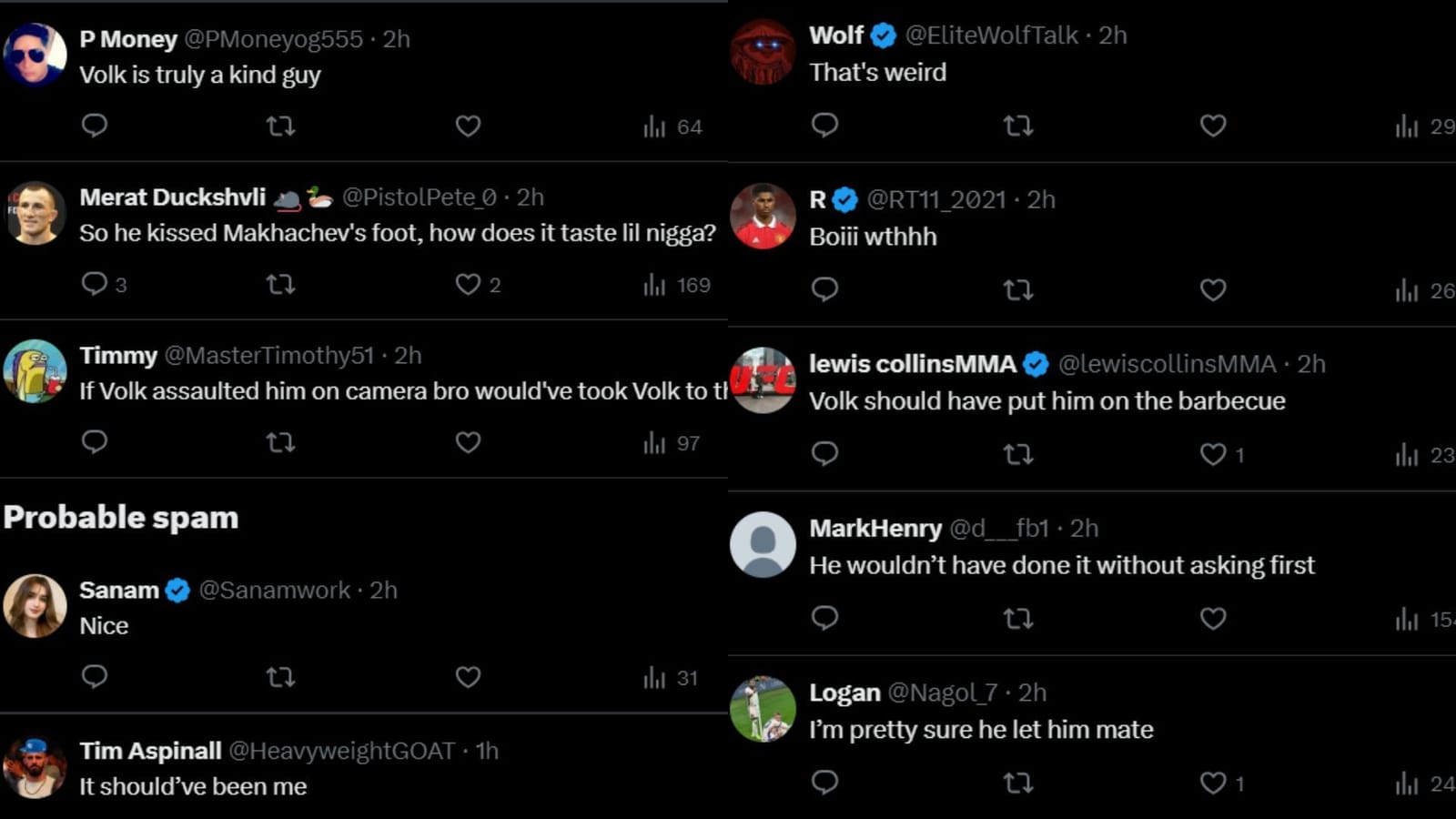 UFC "Truly a kind guy", "Should have put him on the barbecue