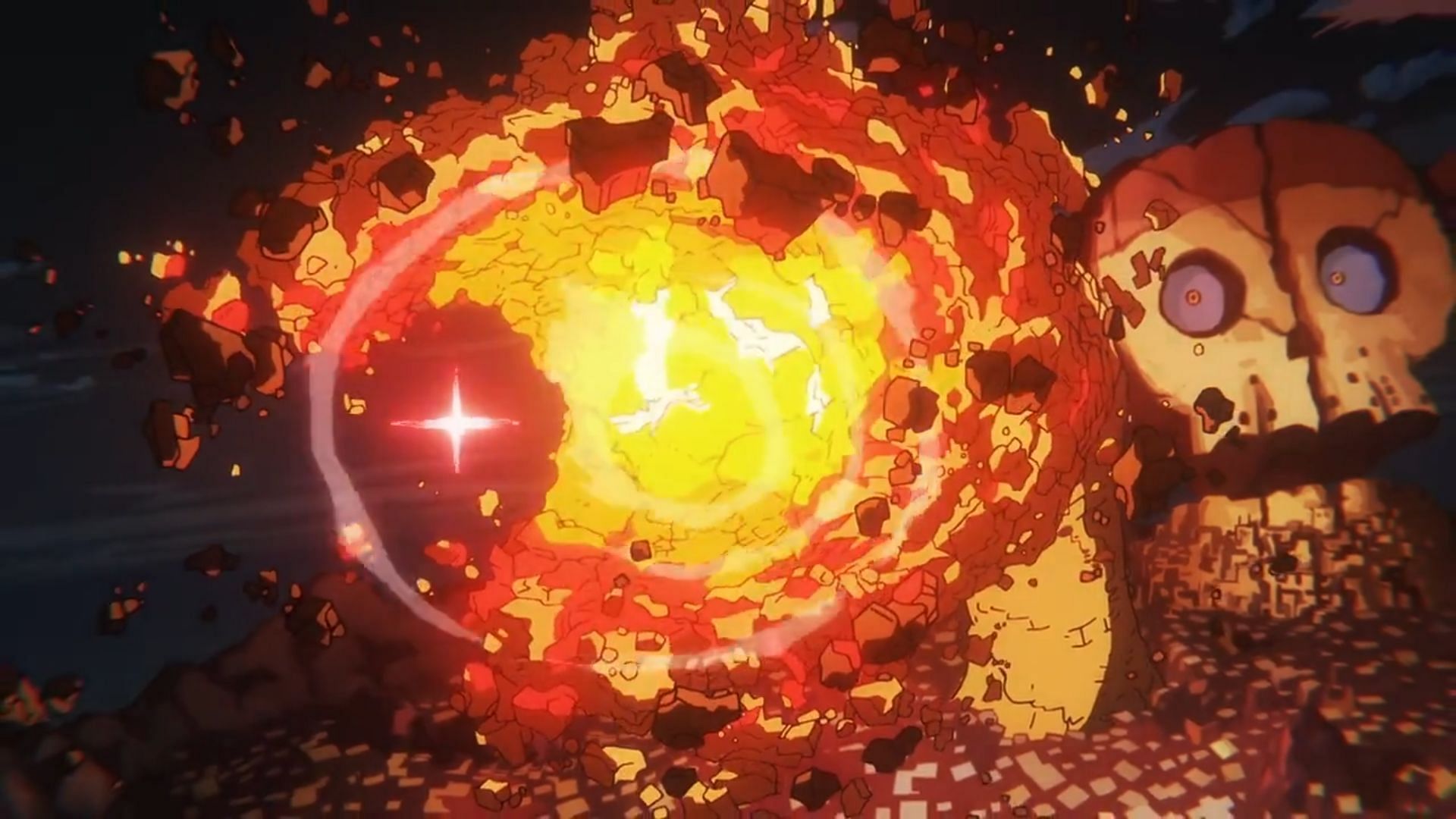 Koby destroys Avalo Pizarro&#039;s hand (Image via Toei Animation)