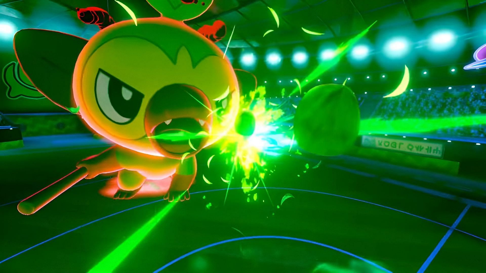 Dynamax Grookey in Pokemon Sword and Shield (Image via The Pokemon Company)