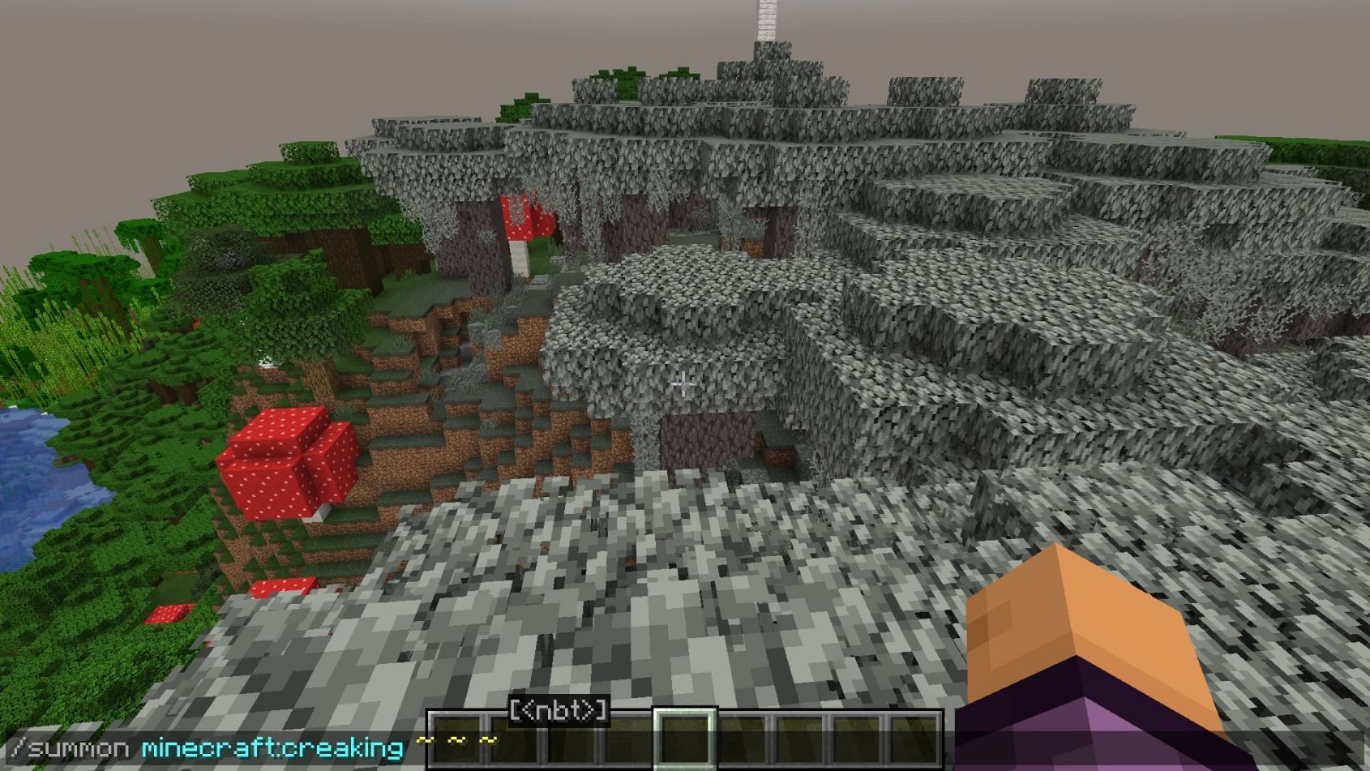 Command to spawn the Creaking mob in Minecraft (Image via Mojang Studios)