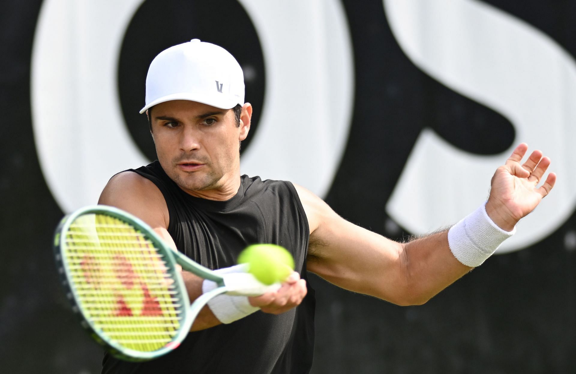 Marcos Giron at the Tennis: ATP Tour - Stuttgart - Source: Getty