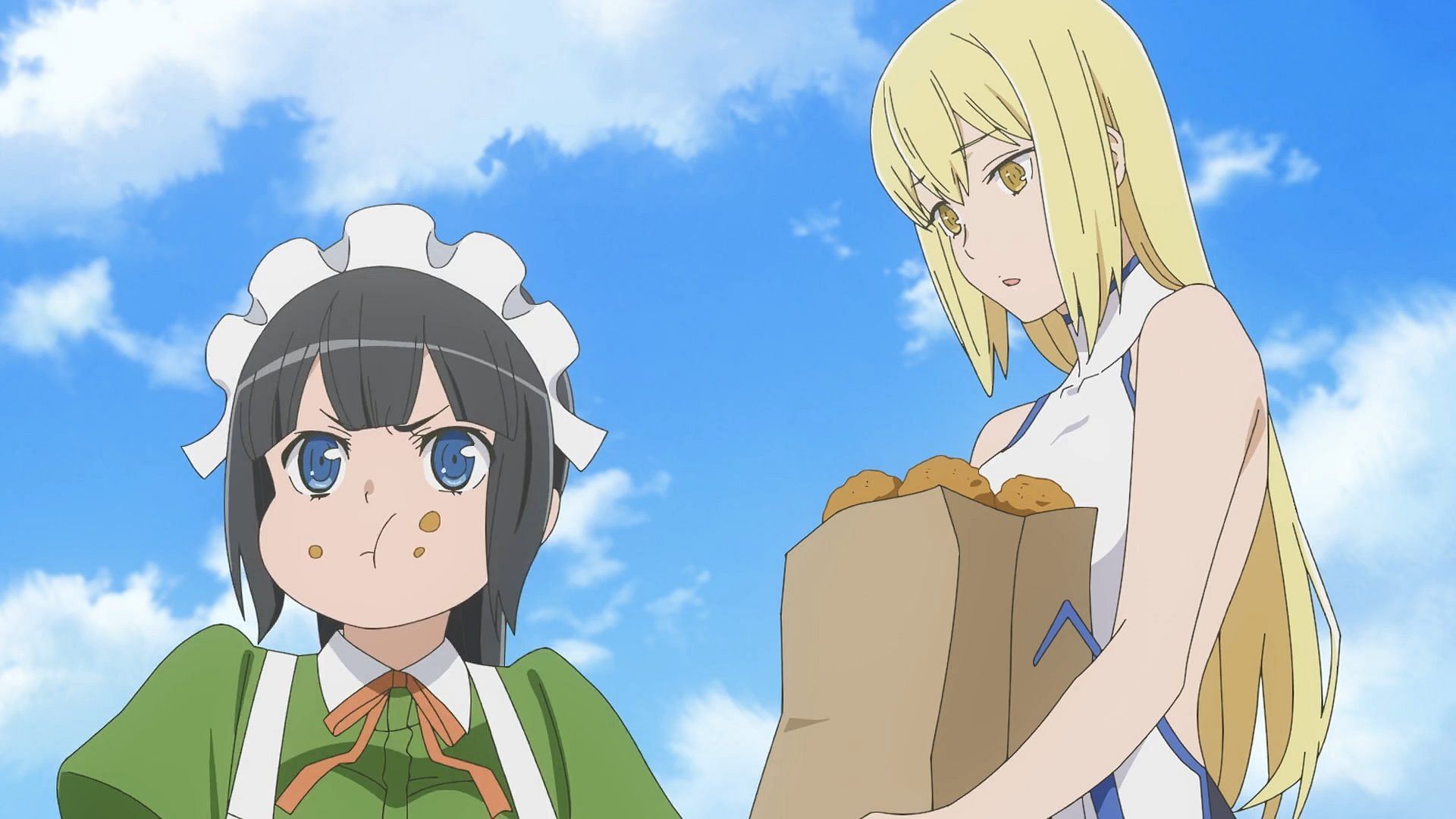 Hestia and Ais in the episode (Image via J.C.Staff)