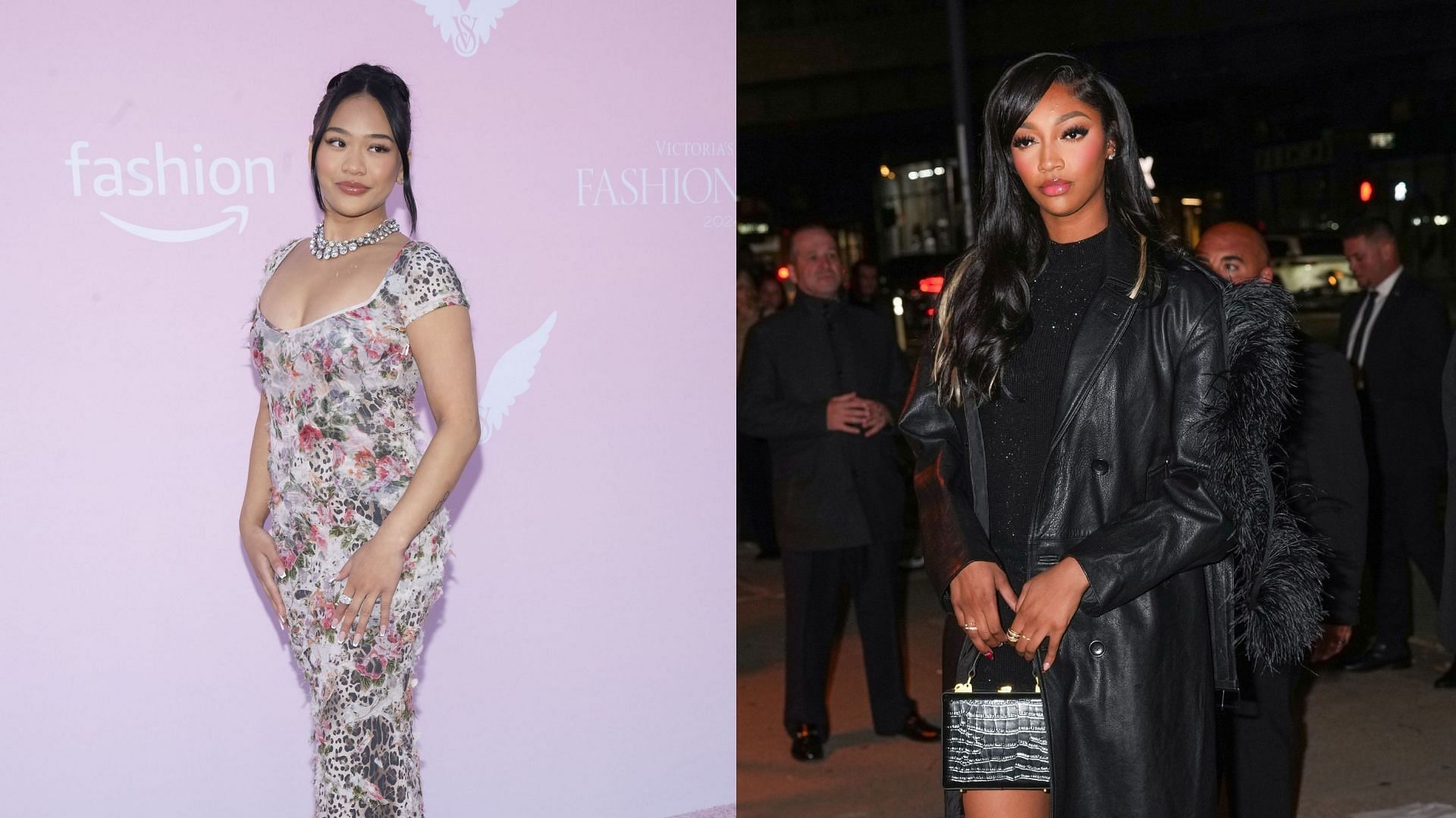 Suni Lee meets Angel Reese at Victoria&rsquo;s Secret Fashion Show (Images: All via Getty)