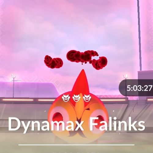 Falinks in Pokemon GO 3-star Max Battles (Image via TPC)