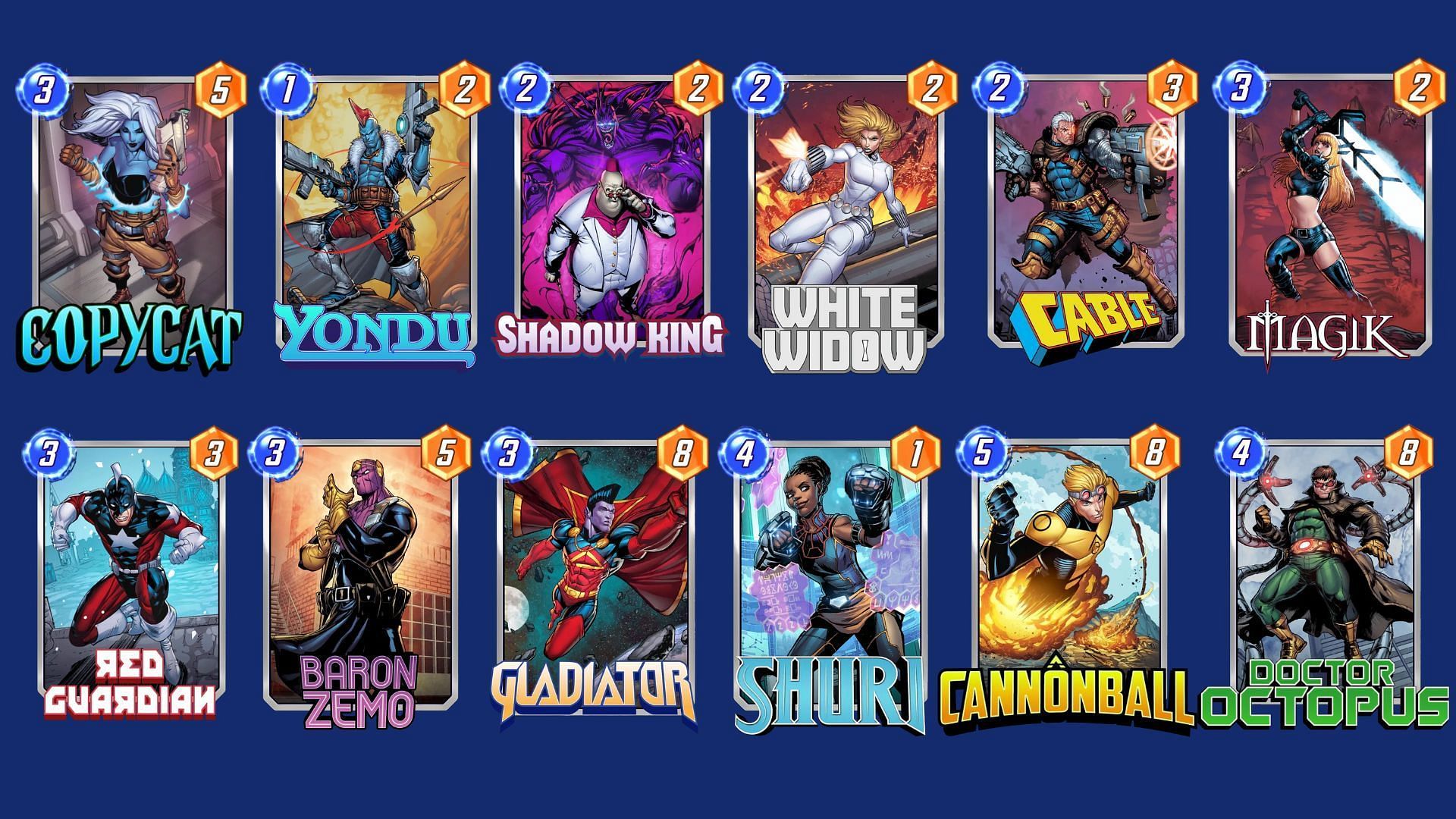 The Mill Control deck is one of the best Marvel Snap Copycat decks overall (Image via Nuverse)