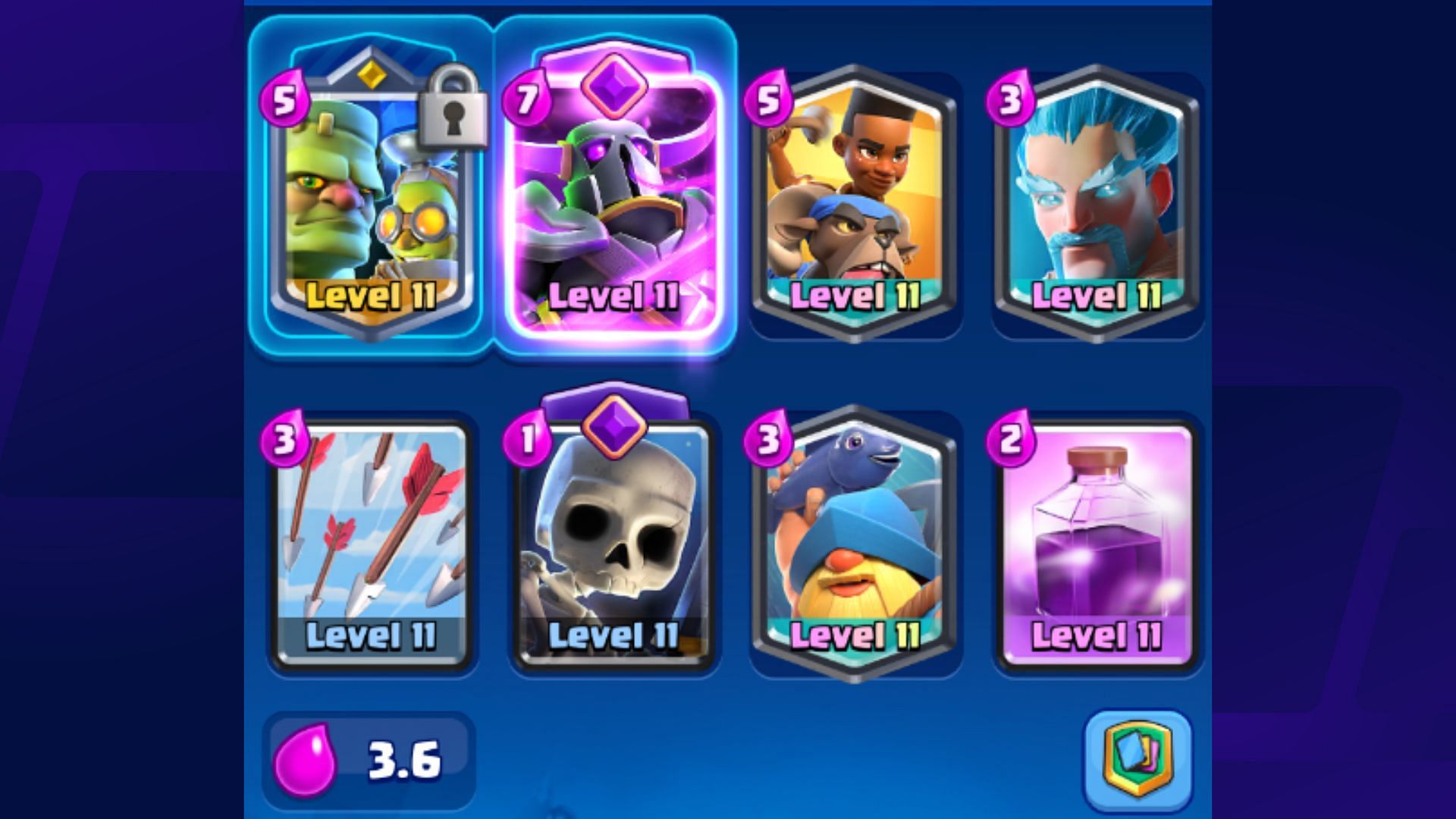 Goblinstein Evo P.E.K.K.A Rider deck (Image via Supercell)