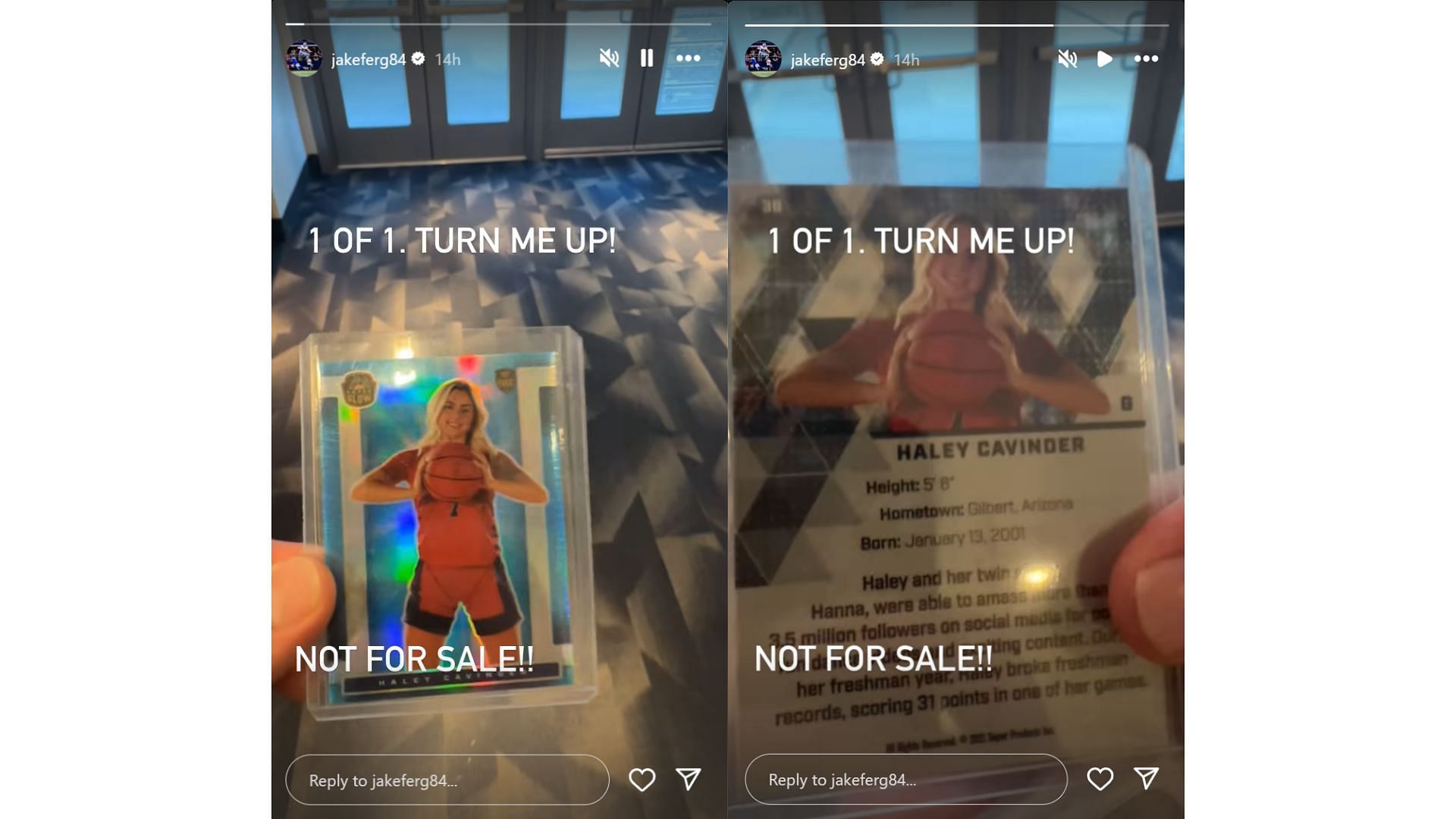 Dallas Cowboys star Jake Ferguson shows off girlfriend Haley Cavinder&#039;s Super Glow card [Image credits: @jakeferg84 IG]