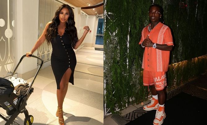 “Zaddy”: Deion Sanders’ daughter Deiondra Sanders gushes over fiance Jacquees’ all-white outfit