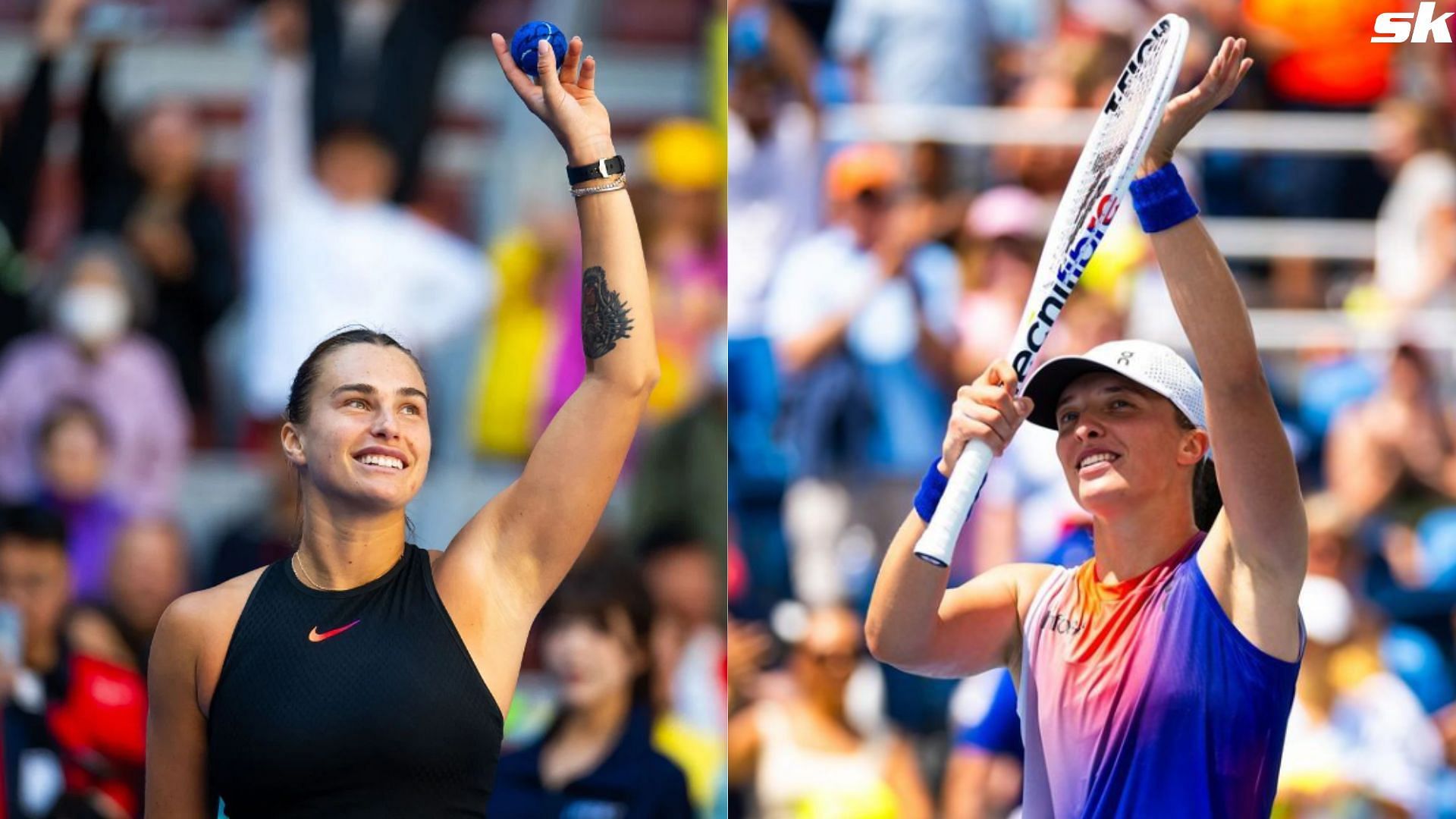 Aryna Sabalenka and Iga Swiatek will headline action as the top two seeds at the WTA Finals 2024 (Photos: Getty)