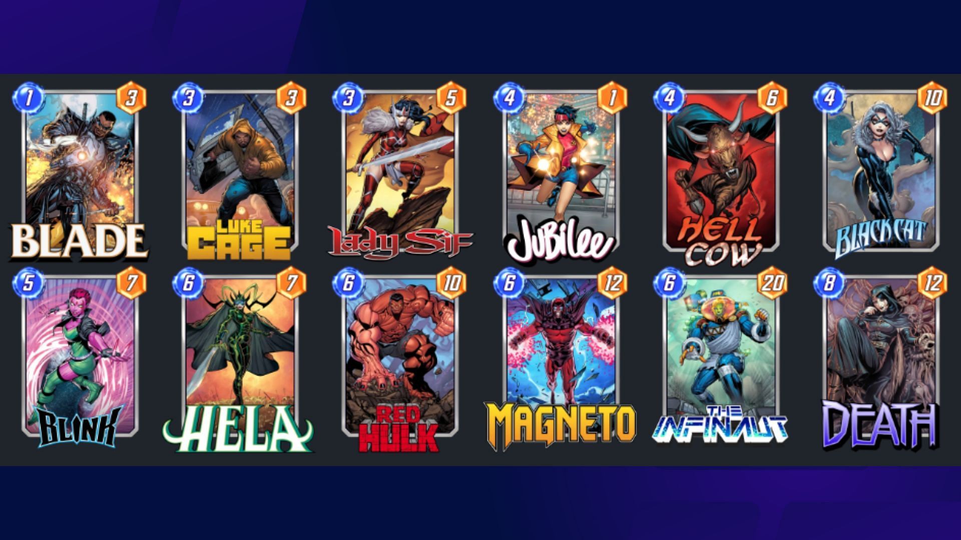 Marvel Snap Meta Hela Discard deck (Image via Nuverse)