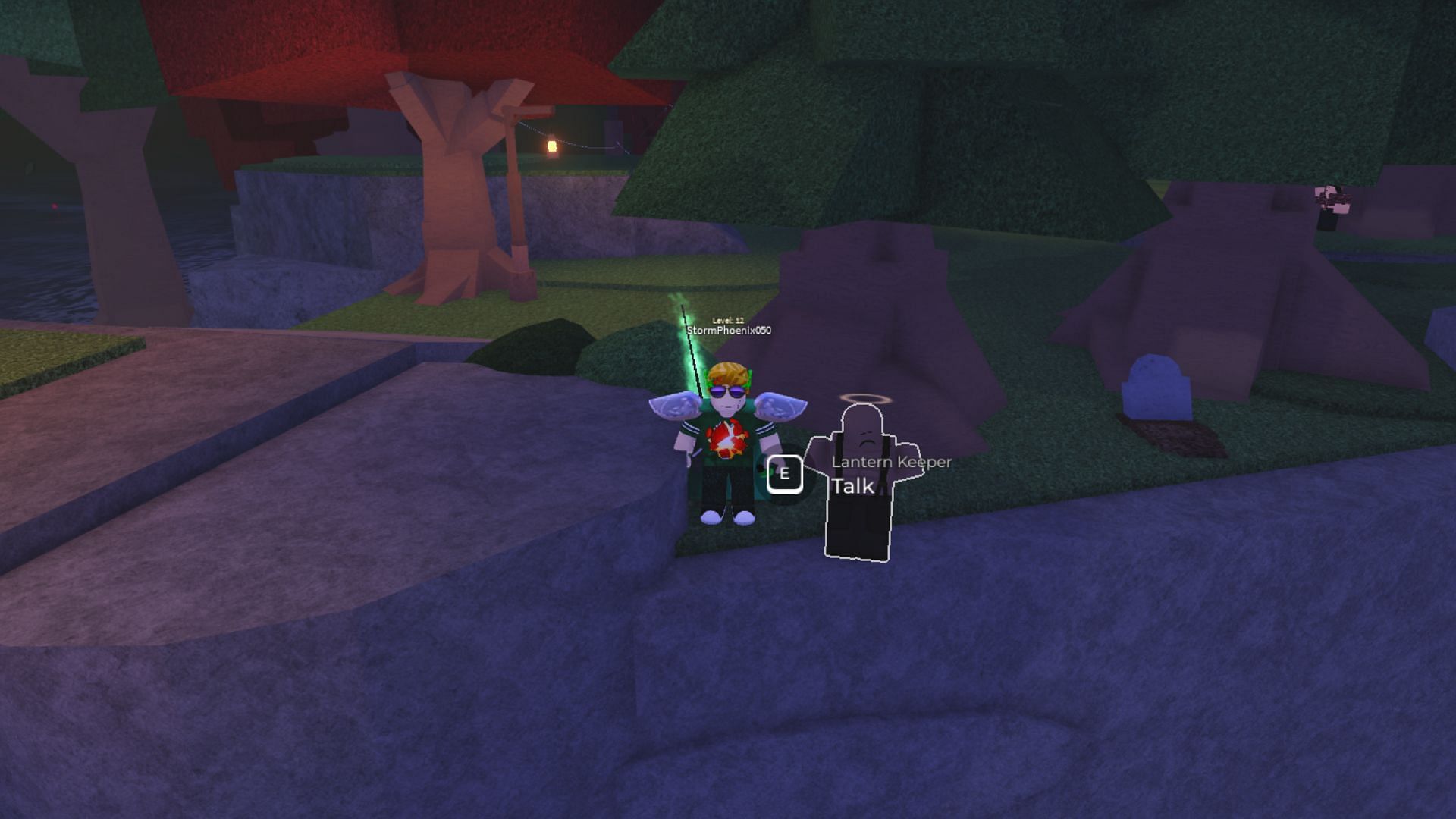 The Lantern Keeper is usually around this area (Image via Roblox)