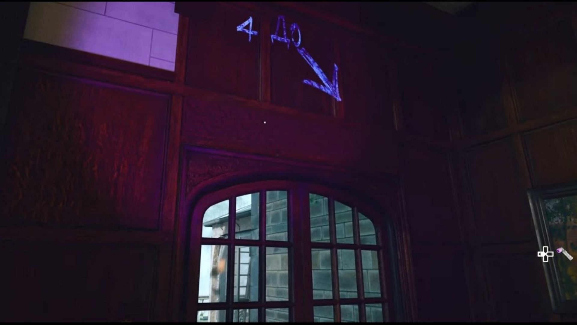 Piano room puzzle hints on the walls (Image via Activision)