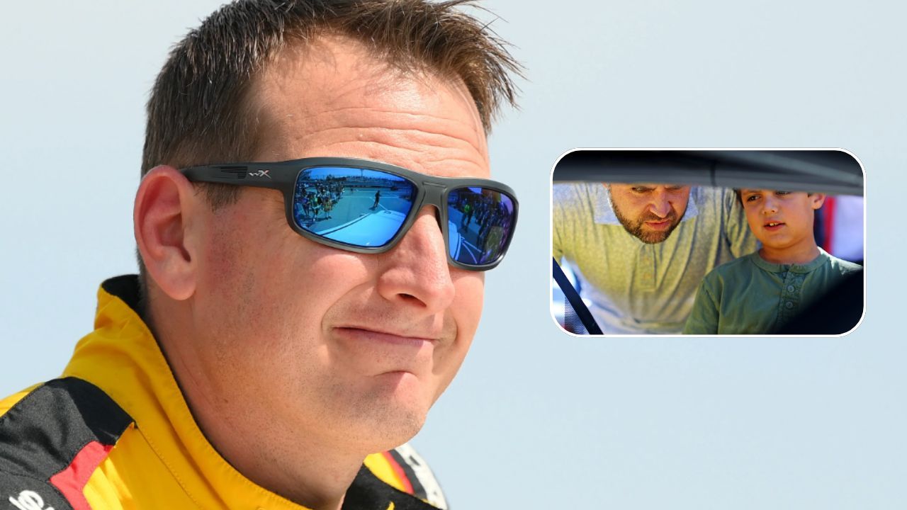 Senator JD Vance and his son look into Michael McDowell