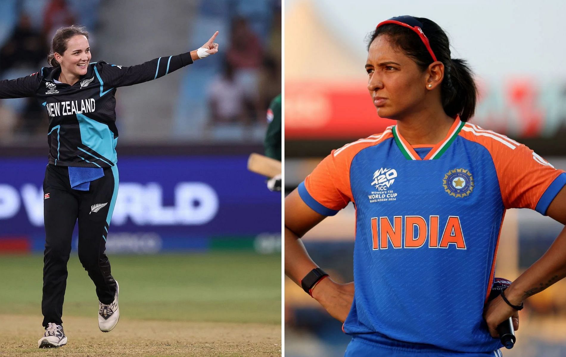 Kerr and Kaur had contrasting endings to the 2024 T20 World Cup campaigns [Credit: Getty]