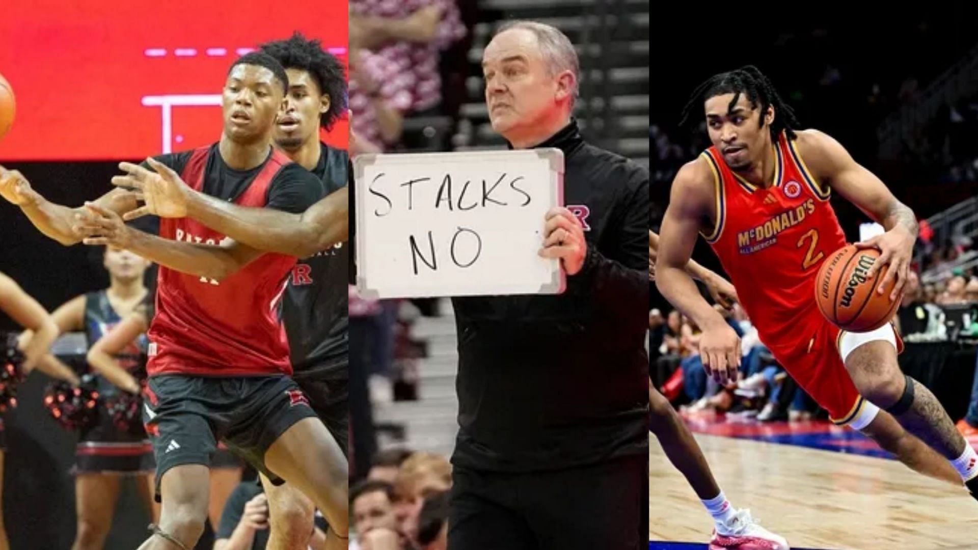 Rutgers Scarlet Knights coach Steve Pikiell talks about five-star freshmen Ace Bailey and Dylan Harper (Image Source: IMAGN)