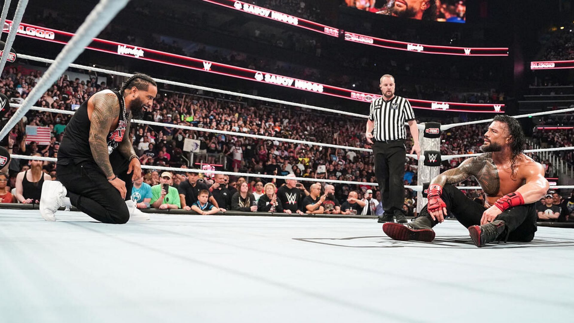 Jimmy Uso reunited with Roman Reigns at WWE Bad Blood! [Image credit: WWE.com]