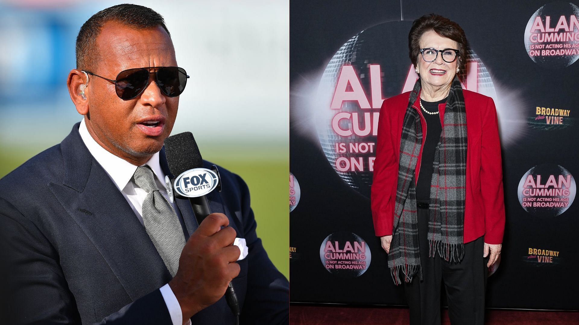 Alex Rodriguez rubbed shoulders with tennis legend Billie Jean King at Game 1 of the World Series