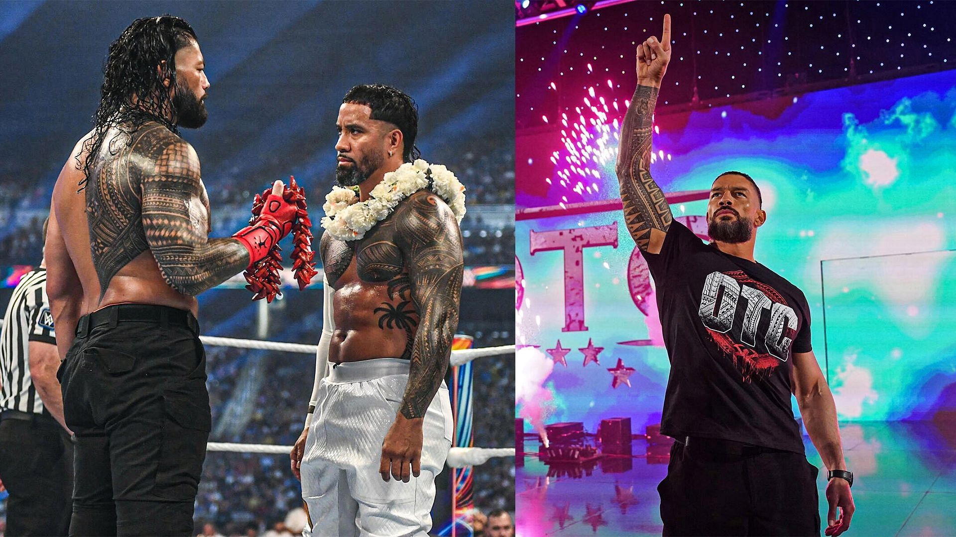 Roman Reigns and Jey Uso faced each other at SummerSlam 2023! (Pic Credit: WWE.Com)