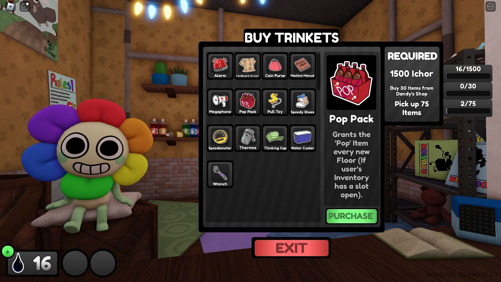 Dandy's World: All Trinkets