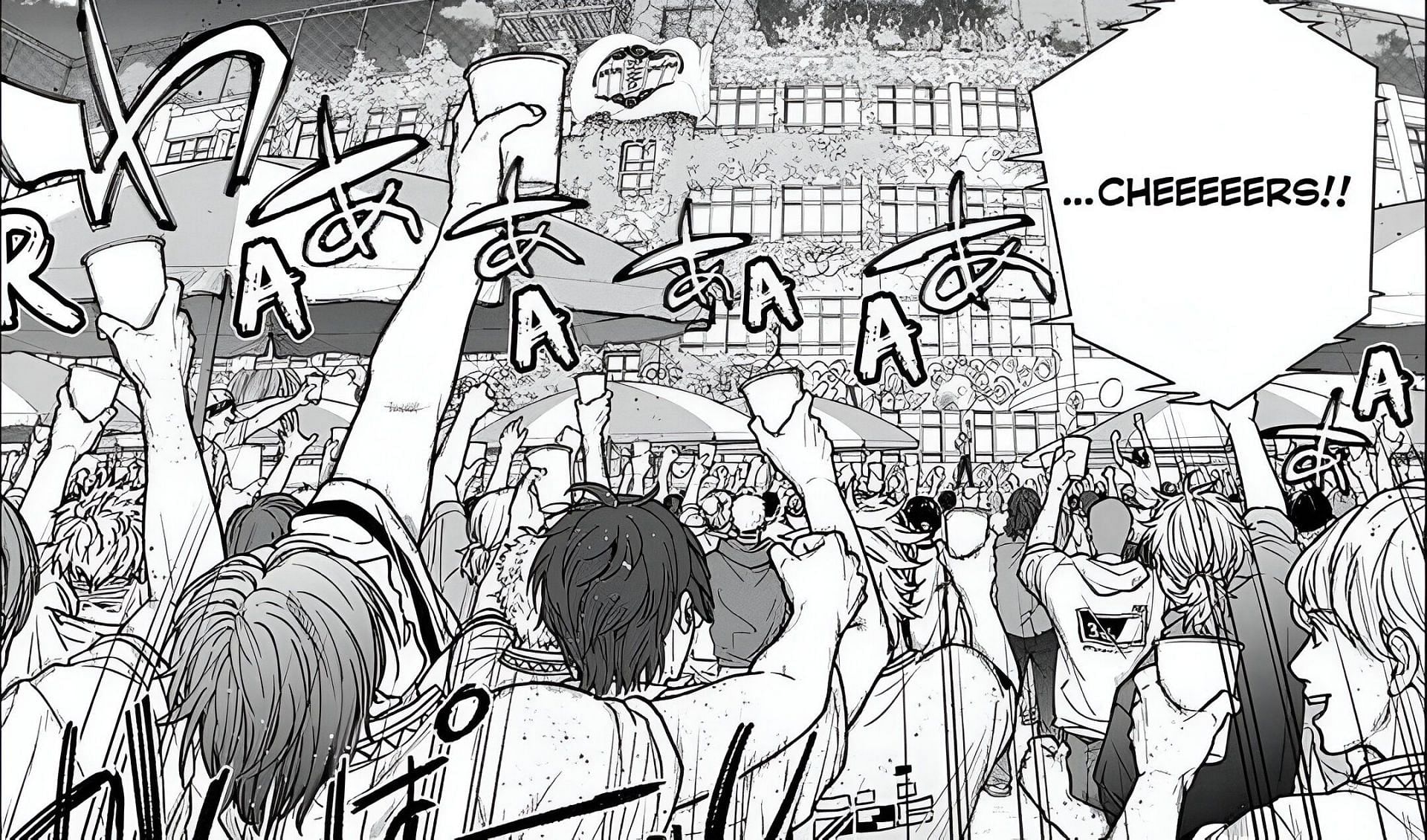 Wind Breaker chapter 159: Furin celebrates its win against Noroshi with Shishitoren and others (Image via Kodansha)