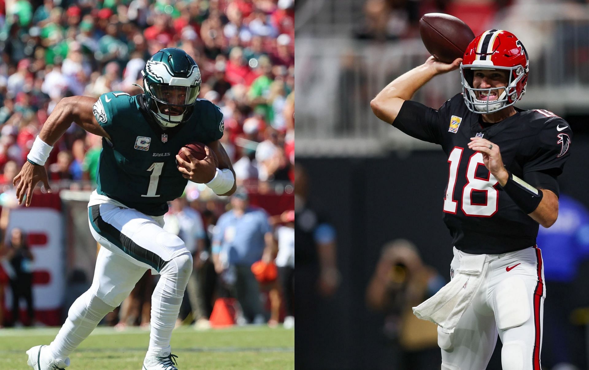 Kirk Cousins or Jalen Hurts: Who should I start in Week 6 Fantasy Football? (Credit: Imagn)