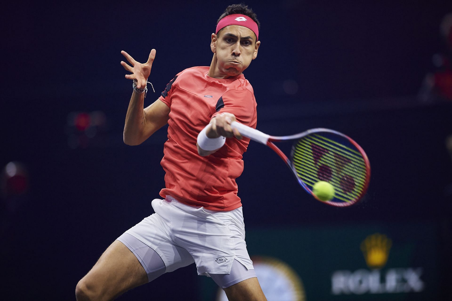 Alejandro Tabilo in action at the 2024 Laver Cup 2024 (Picture: Getty)