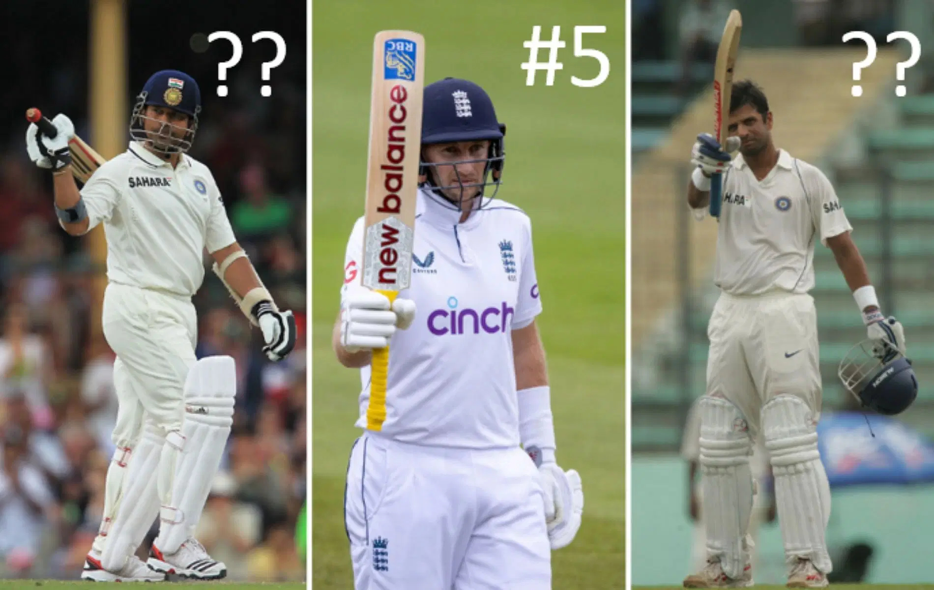 Tendulkar and Dravid starred in the 2000s before Root took over in the 2010s [Credit: Getty]