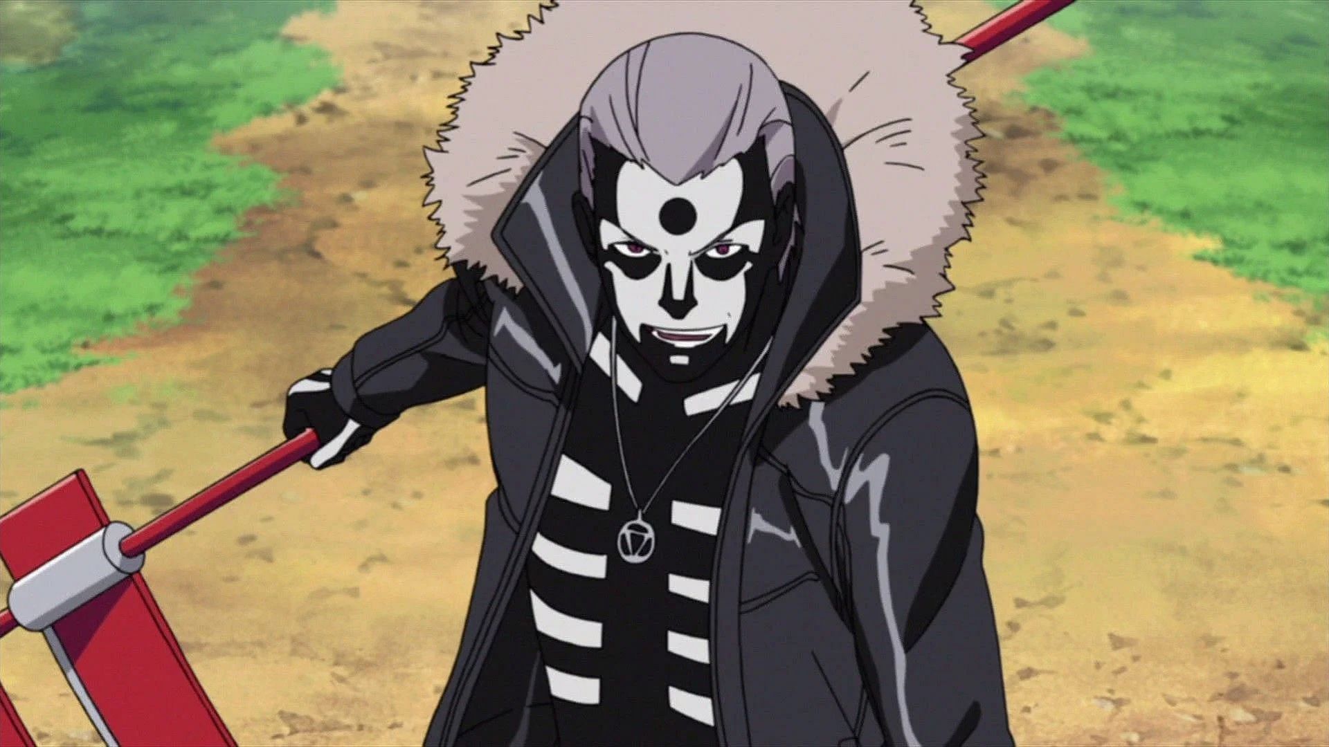 Hidan iniciando seu ritual (Imagem via Studio Pierrot)