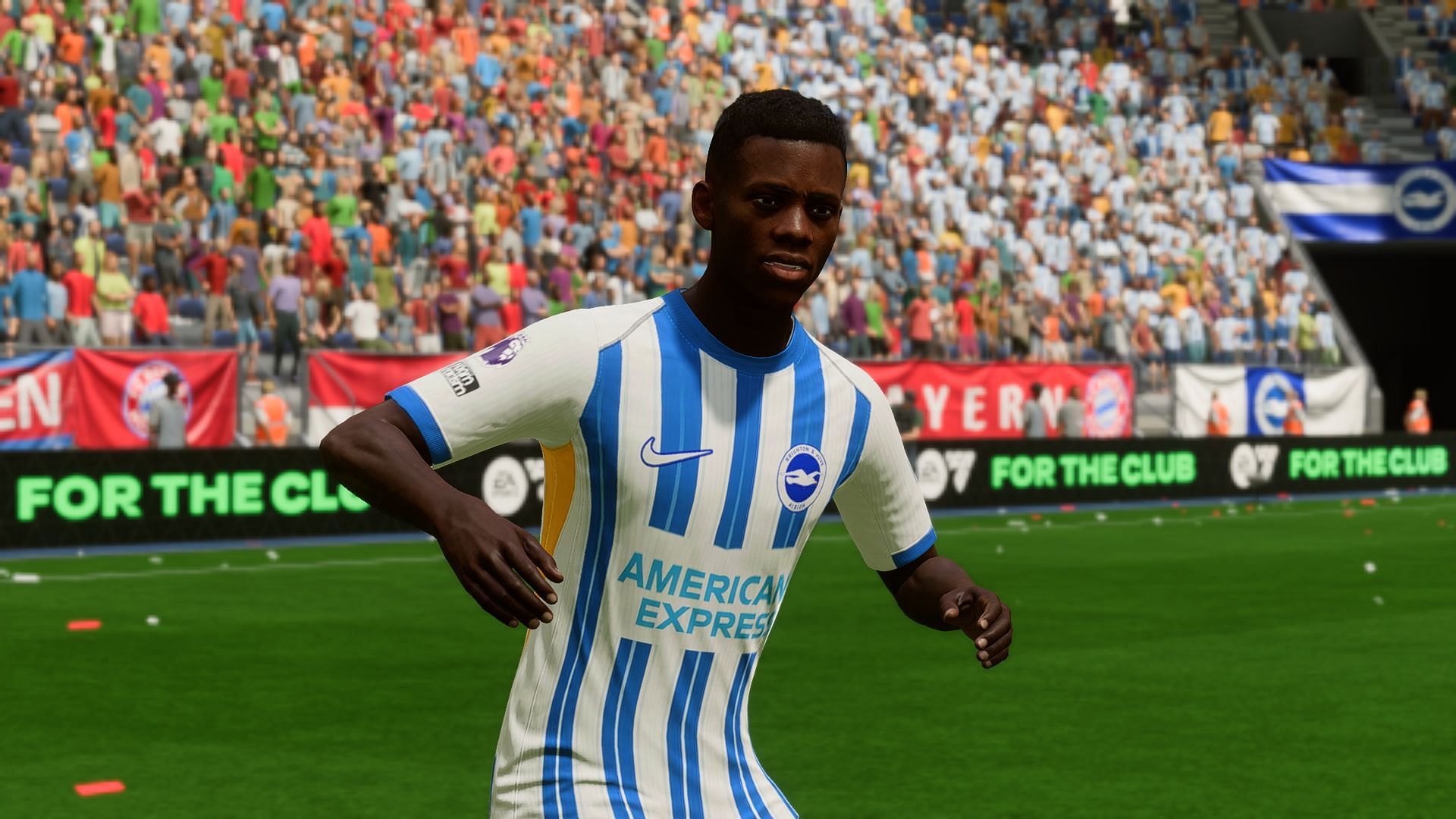 Yankuba Minteh as seen in the game (Image via EA Sports)