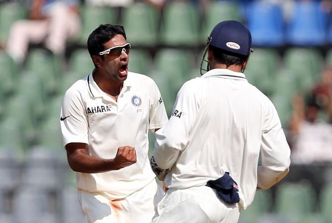 What is Ravichandran Ashwin's record in Test cricket at the Wankhede Stadium in Mumbai?