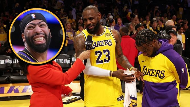 Anthony Davis hilariously points out Lakers earning maiden win while LeBron James has huge "moment"