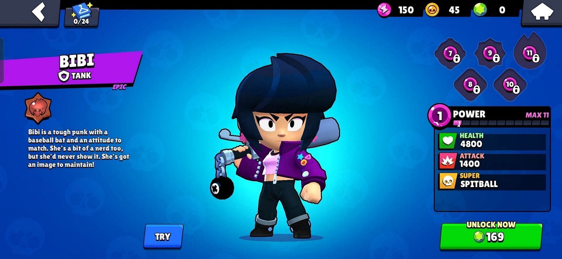 Bibi is Tank epic brawler (Image via Supercell)