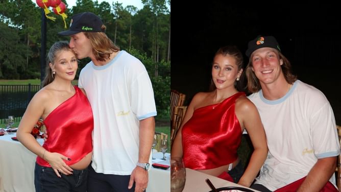 Trevor Lawrence's wife Marissa shows off baby bump during romantic date night with Jaguars QB