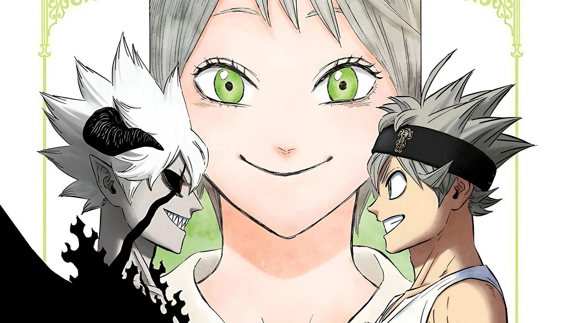 Liebe, Licita, and Asta as seen in Black Clover (image via Shueisha)