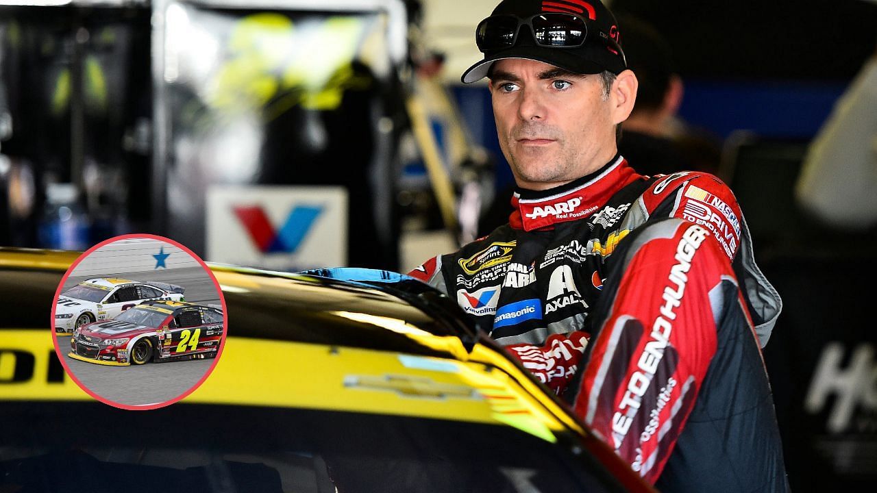 Jeff Gordon reacted to a post-race altercation with Brad Keselowski in 2014. Image credits: Imagn