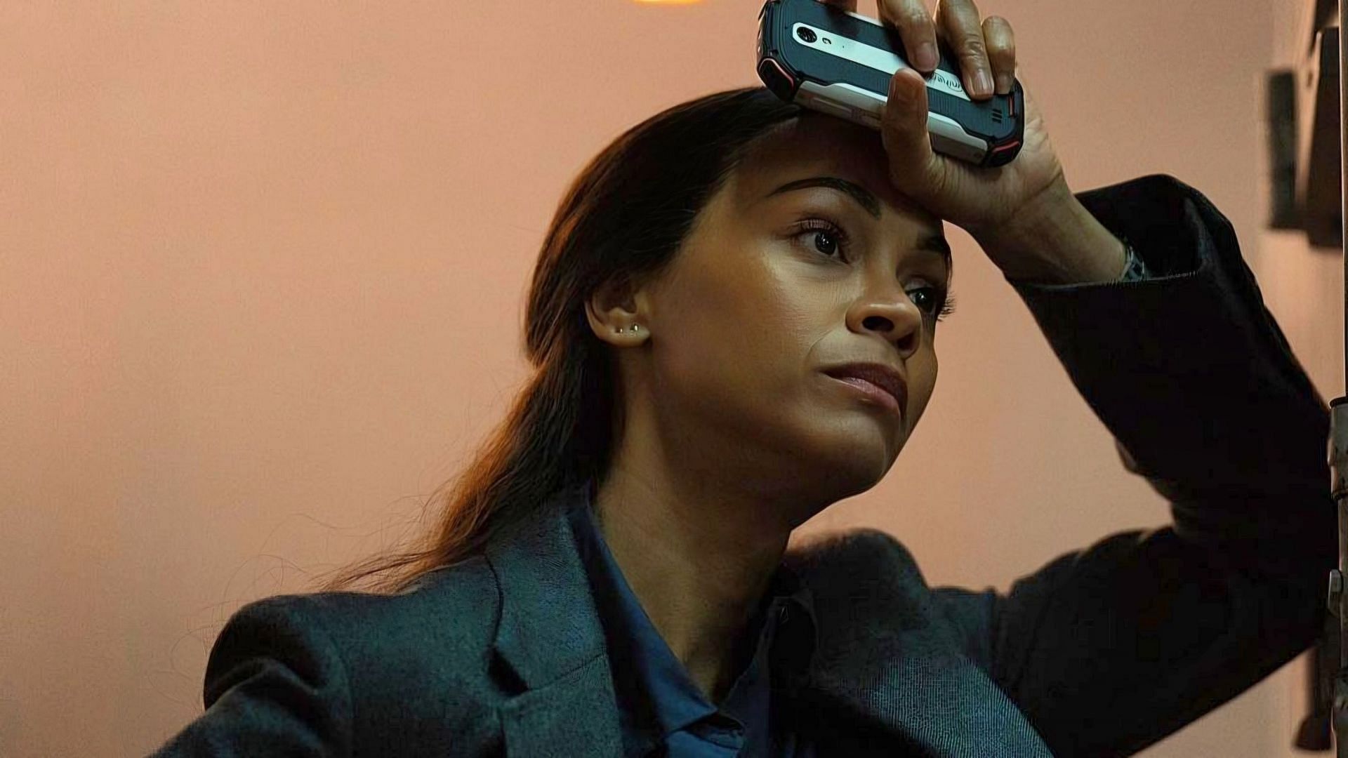 Zoe Saldana as Joe in a still from Special Ops: Lioness Season 1 (via @lionnessplus / Instagram)