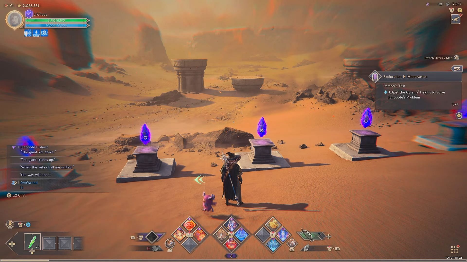 The Giant Golem Puzzle may be bugged; wait until fixed if needed (Image via NCSoft || YouTube/Sofa Supastar Gaming)