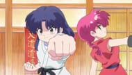 Akane and female Ranma fighting (Image via MAPPA)
