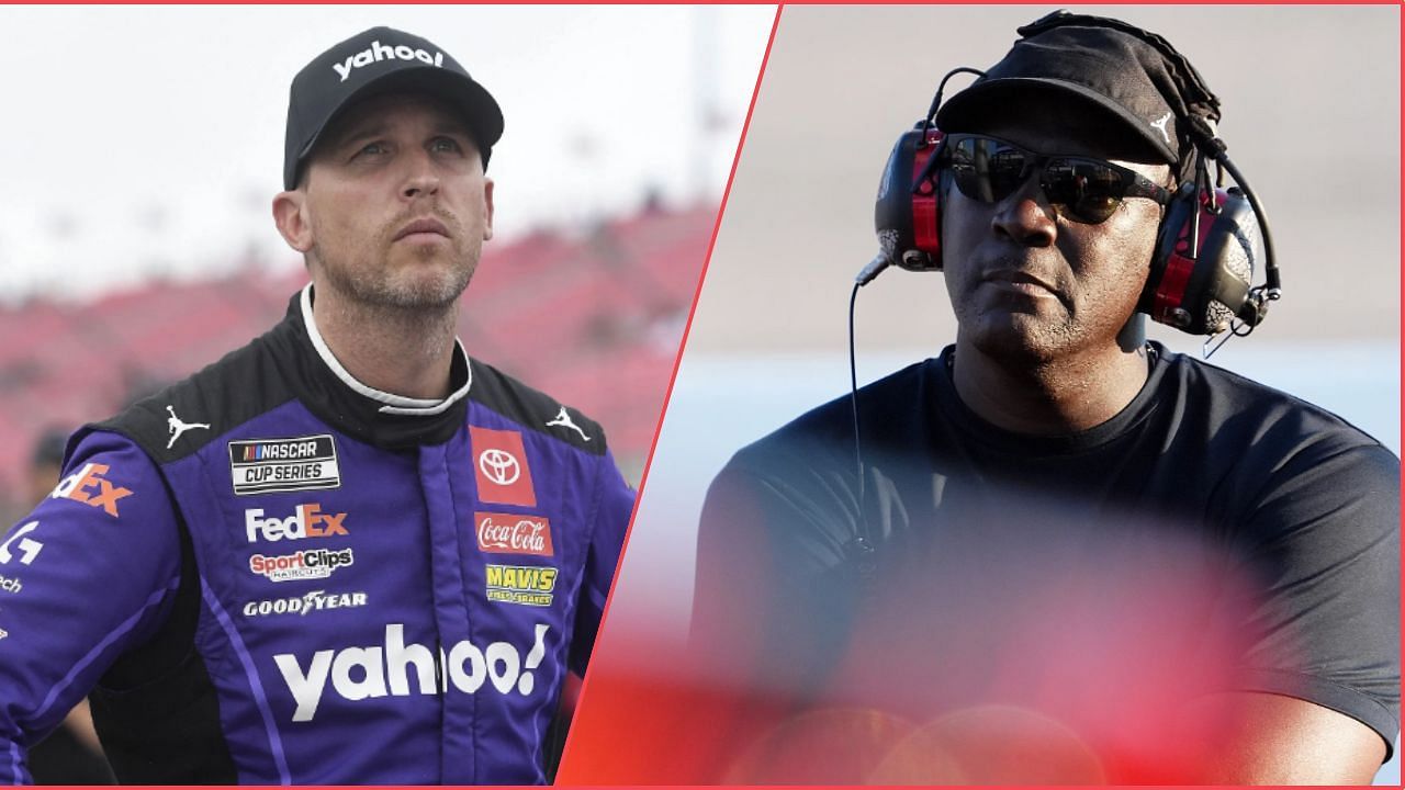 Co-owners of 23XI Racing Denny Hamlin(L) and Michael Jordan(R) - (source Getty, IMAGN)