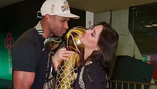 Former Miss Universe Amelia Vega shares endearing tribute to her "champion" husband Al Horford after Celtics' ring night