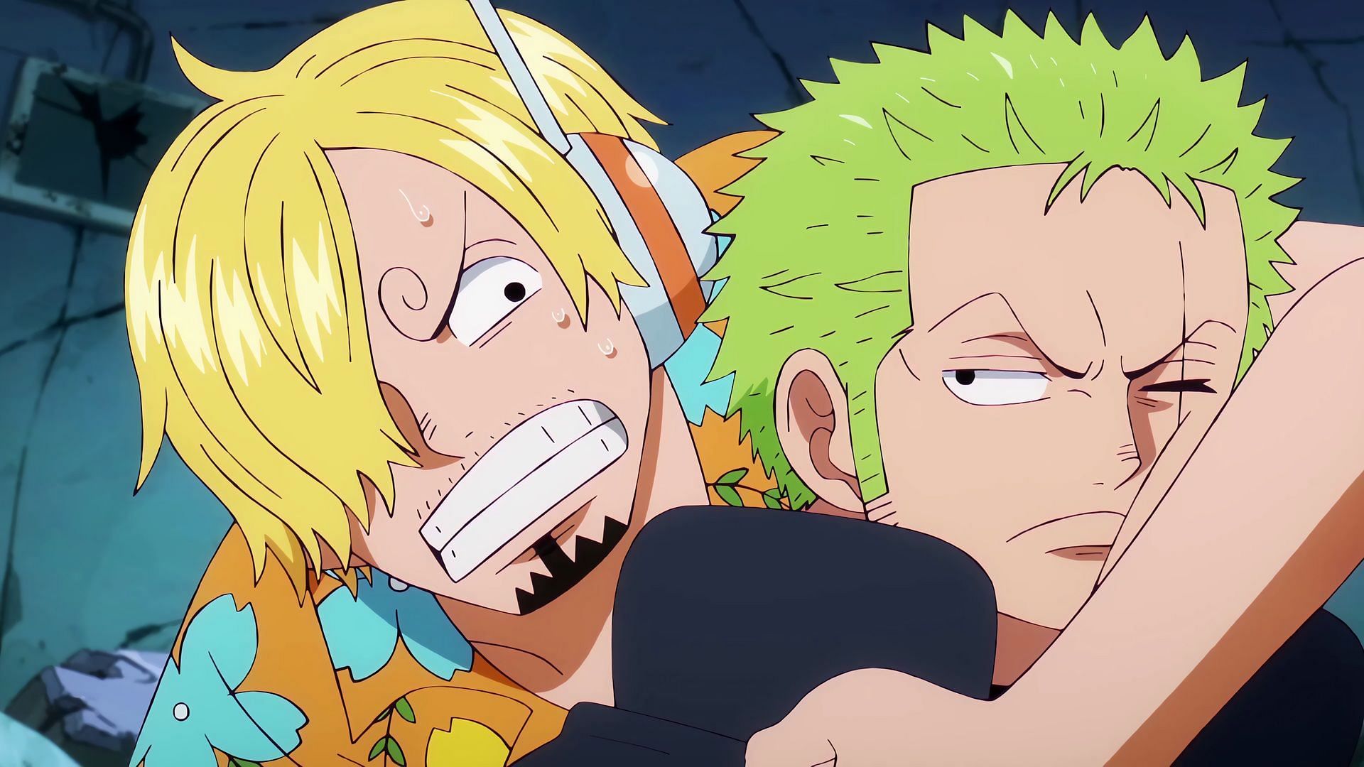 Sanji and Zoro in One Piece (Image via Toei Animation)