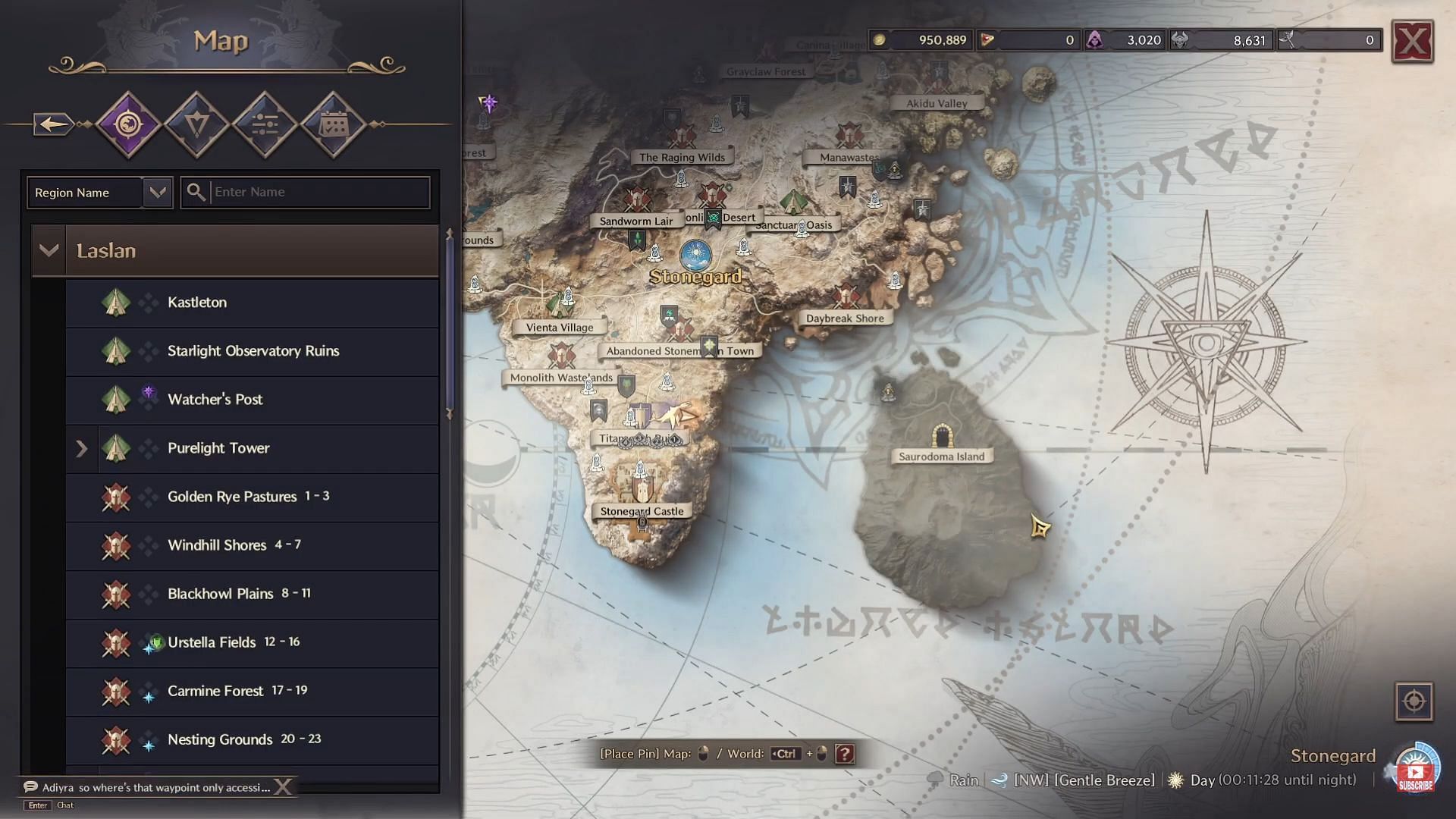 The Saurodoma Island is located at the southern part of the map (Image via NCSOFT | YouTube/JaviHerobrine)