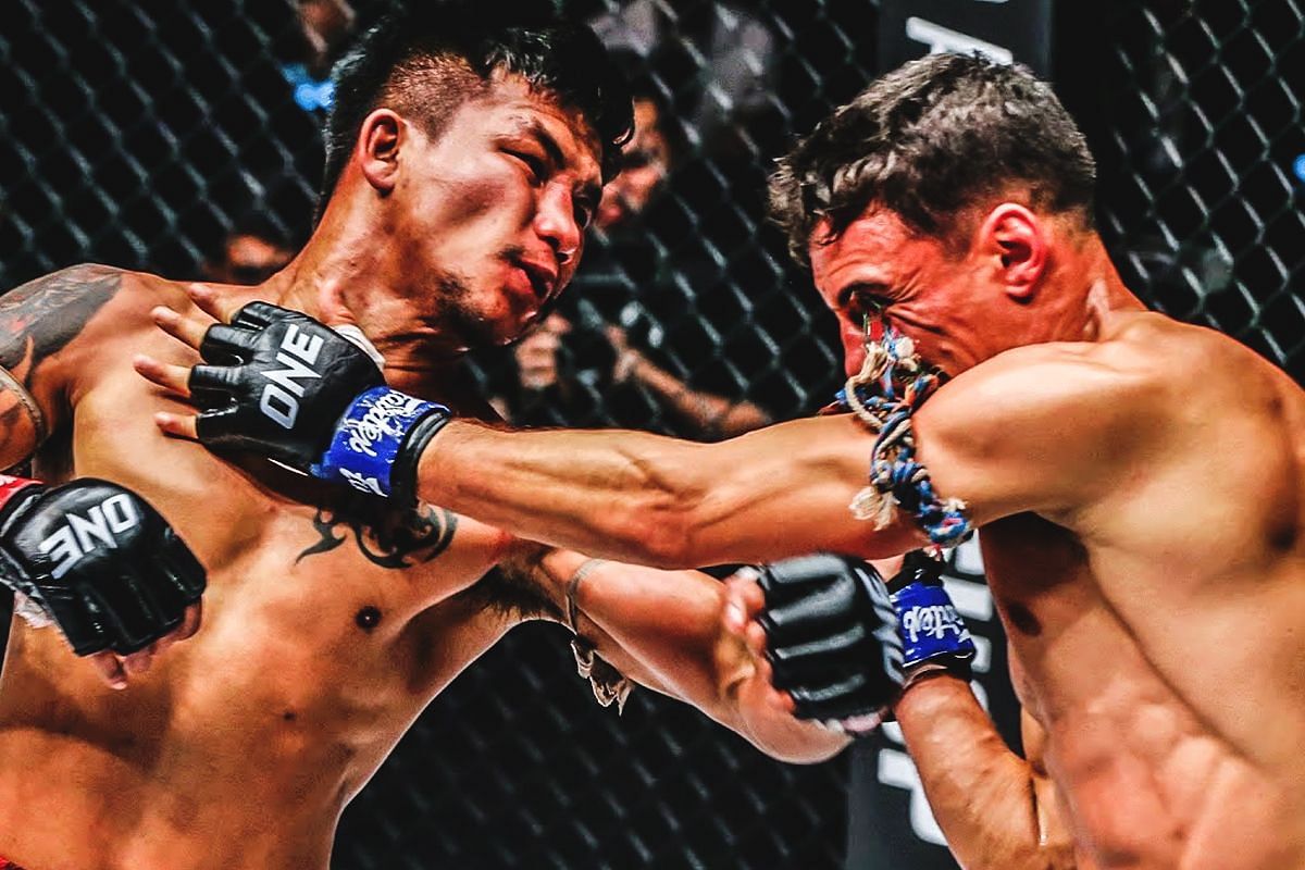 Rodtang fighting Joseph Lasiri. [Photo via: ONE Championship]