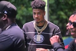 "We good out here, extend your stay"- Internet reacts as Blueface reveals he's getting out of jail in July