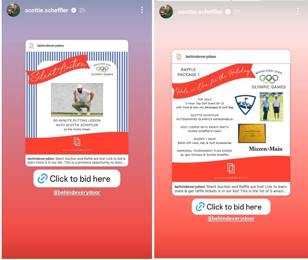 Still from Scottie Scheffler&#039;s Instagram story/@scottie.scheffler